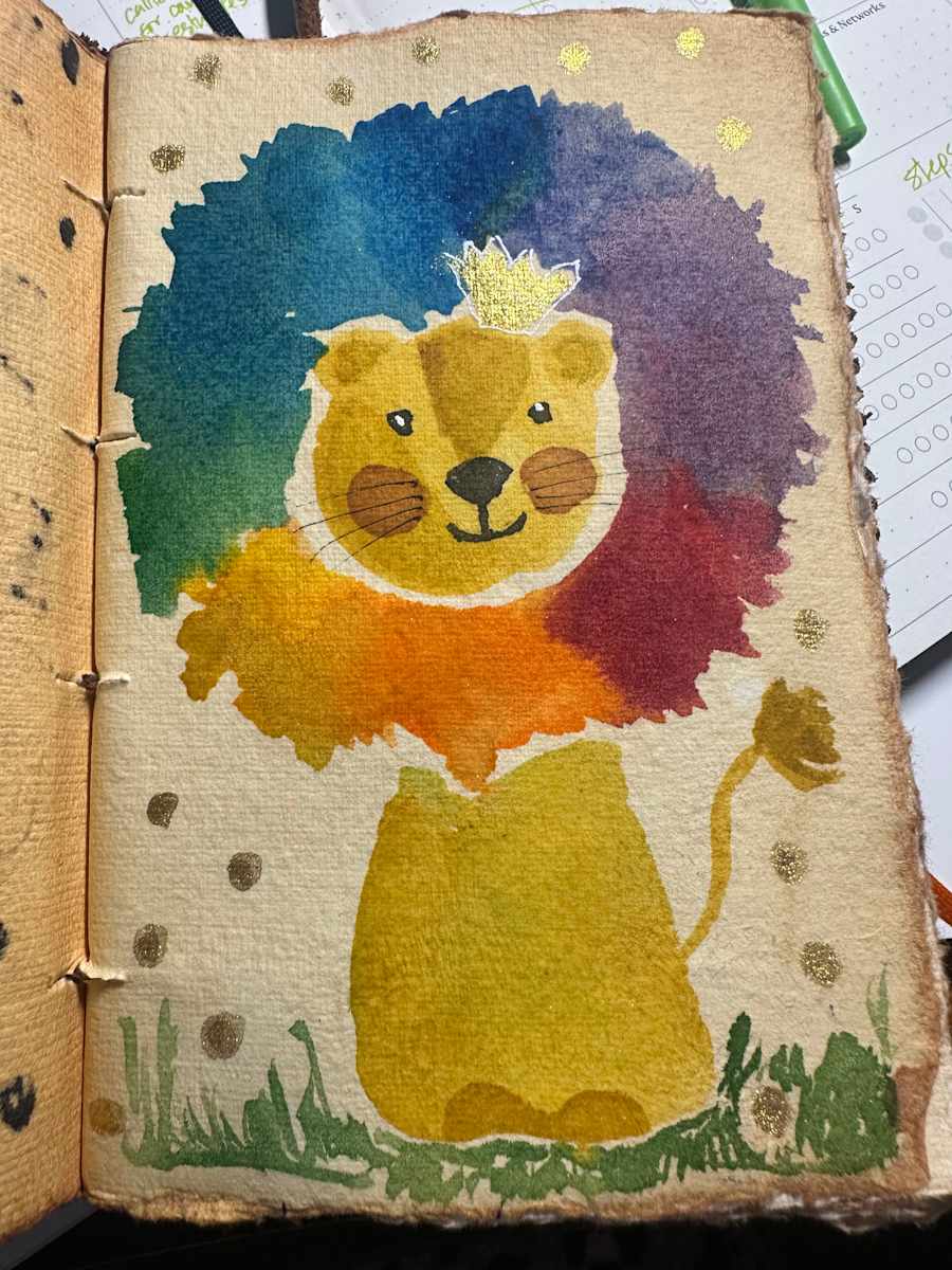 Lion King Sketch by Robin Moore, Image 1.