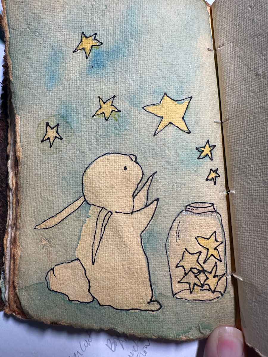 Stardust Bunny Sketch by Robin Moore, Image 1.
