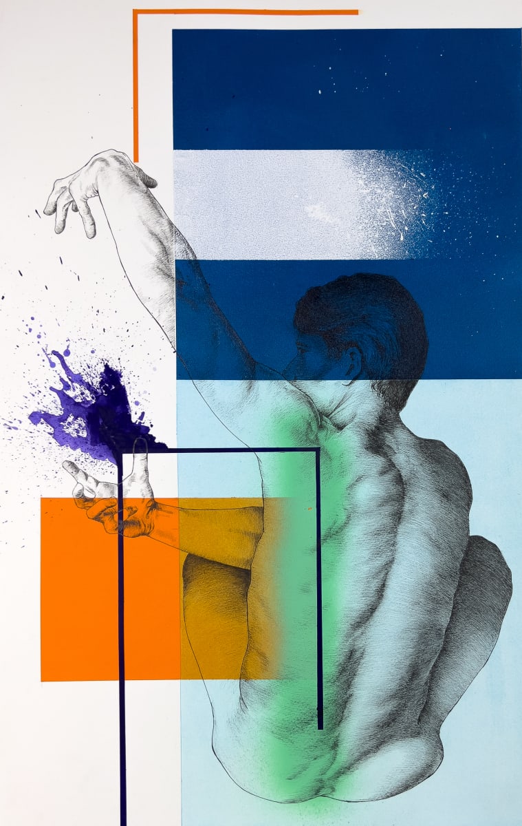 16. Marce King - Holding Space - Pen, Acrylic and Ink by Marce king 