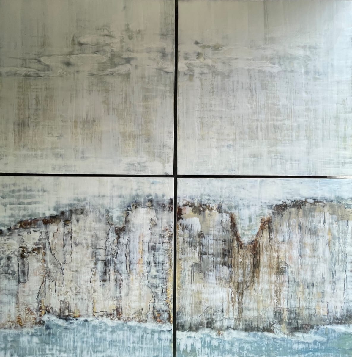 An Immensity of Silence by Shima Shanti  Image: The meeting place of land and sea where earth and water merge; the fleeting moment between time and space where one gives way to the other. 