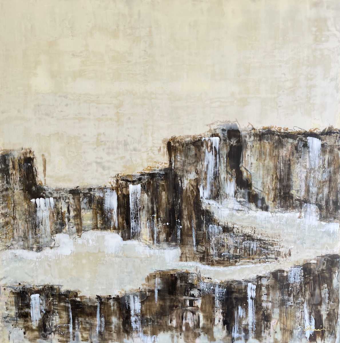 Architect of Time by Shima Shanti  Image: Stone cliffs etched by time, designed by Nature. 