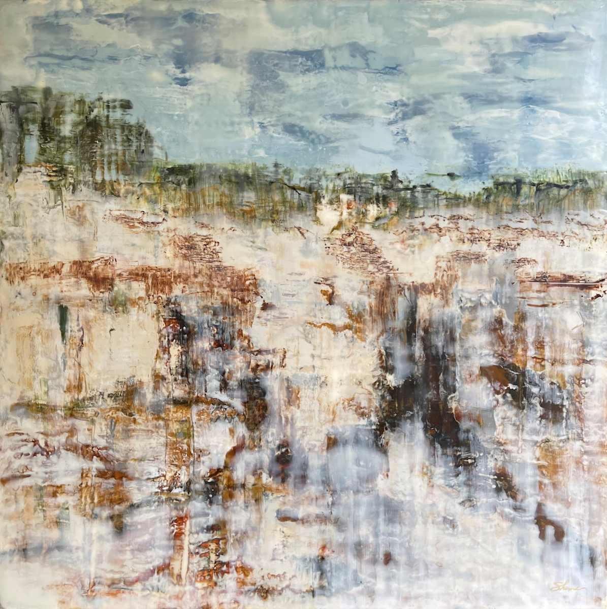 Traces of Child's Play by Shima Shanti  Image: Seen through the eyes of Free Spirit, footholds appear stair-stepping incompassable heights beyond daunting ridgelines to home --world without end. 
