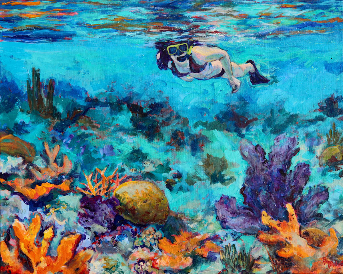 Sapphire Snorkler by Brenda M. Sylvia, Image 1.