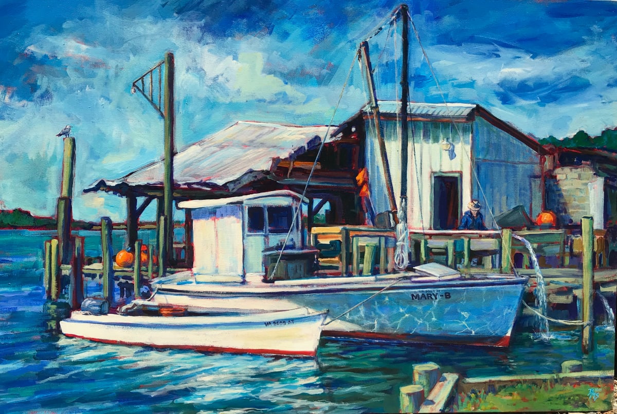 Checking the Soft Shells, Reedville Bait Shack, Image 1.
