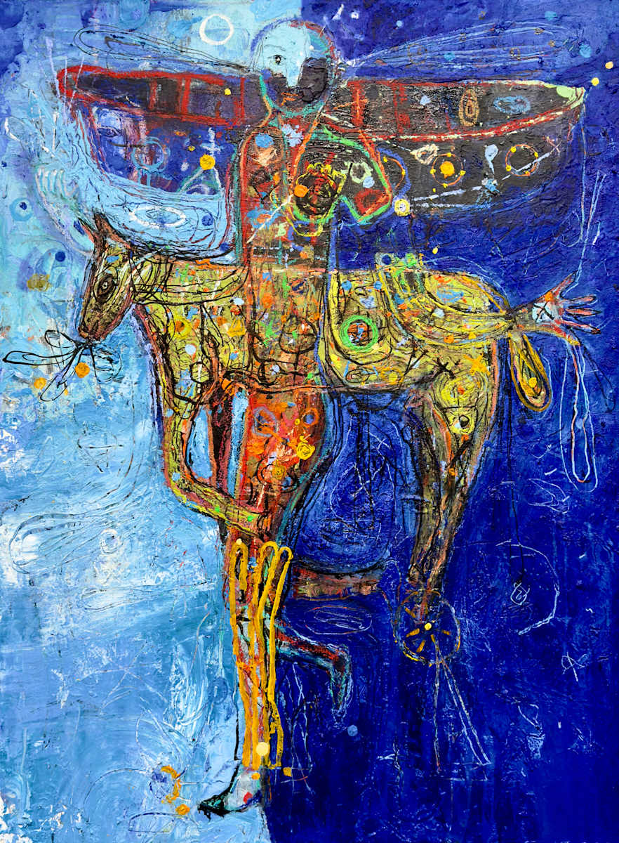 Le cavalier du soir by Yvan Genest, Image 1.