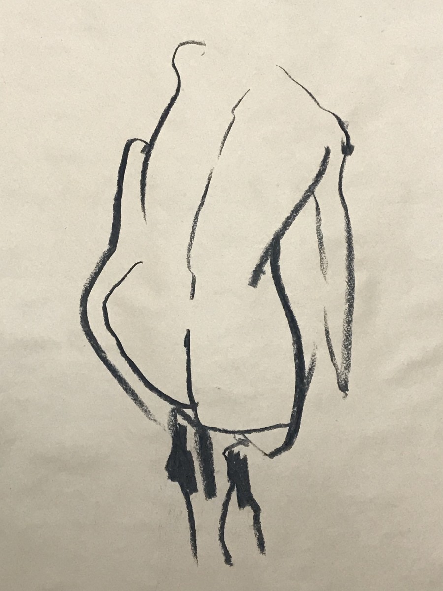 Crouching Nude by Kate Owen 