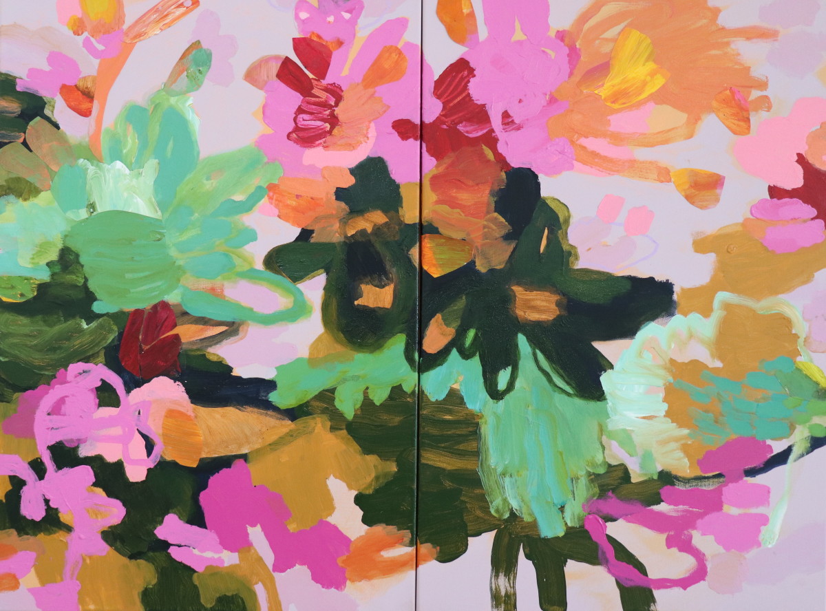 Wildflower Diptych by Kate Owen 