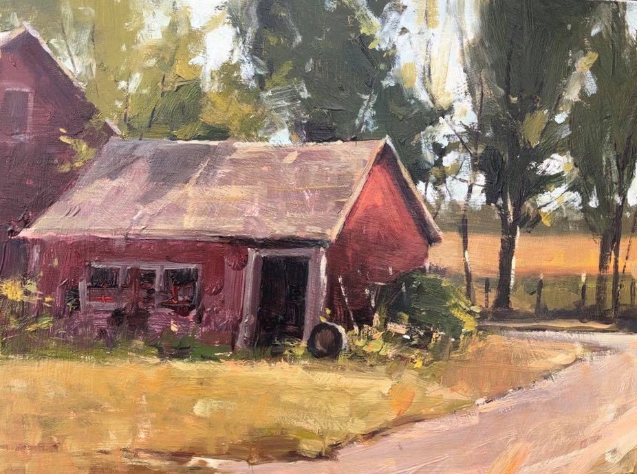Country Barns  (Along Dunbow Road) by karen pedersen 