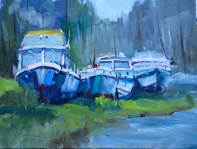 Land locked (Dry Docked) by karen pedersen 