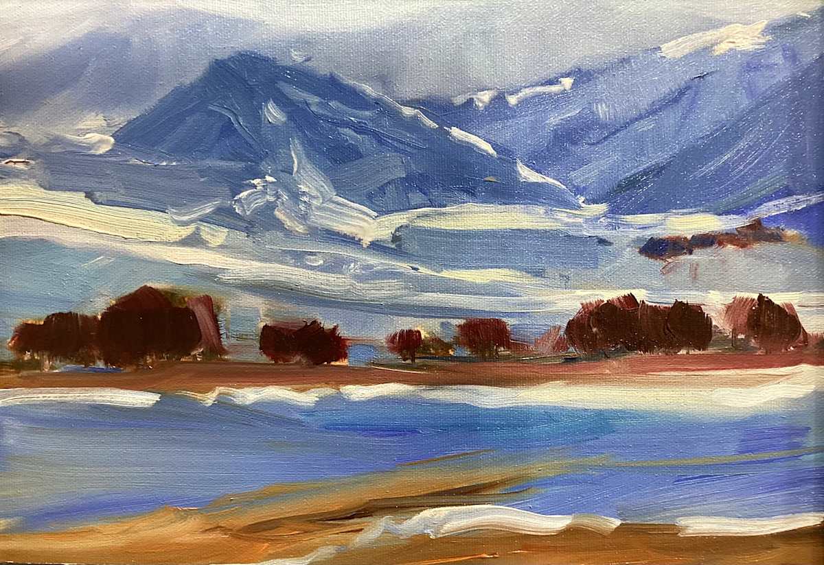 Brown trees winter by karen pedersen, Image 1.