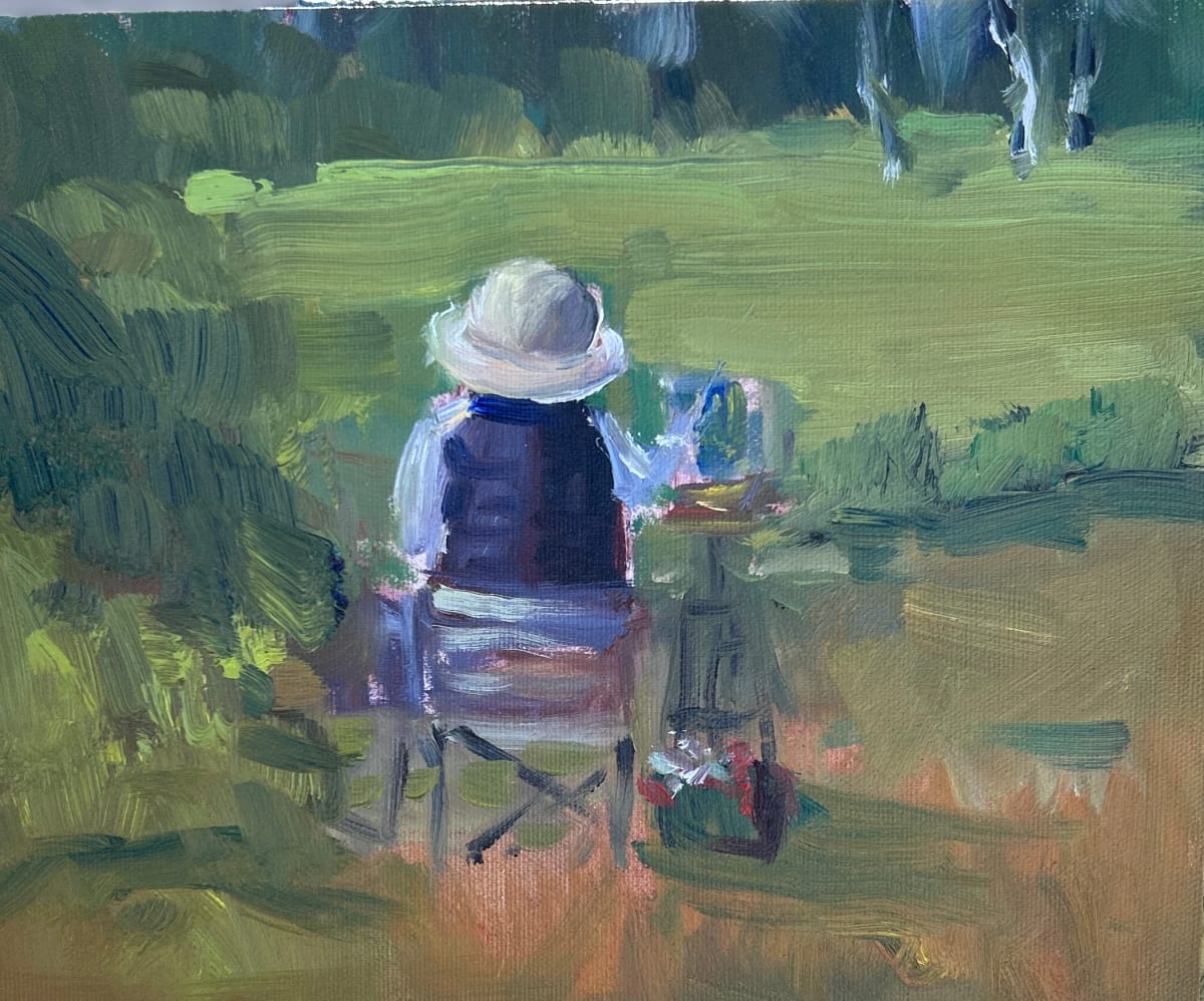 The Artist by karen pedersen  Image: Karen Chaisson at the Leighton 