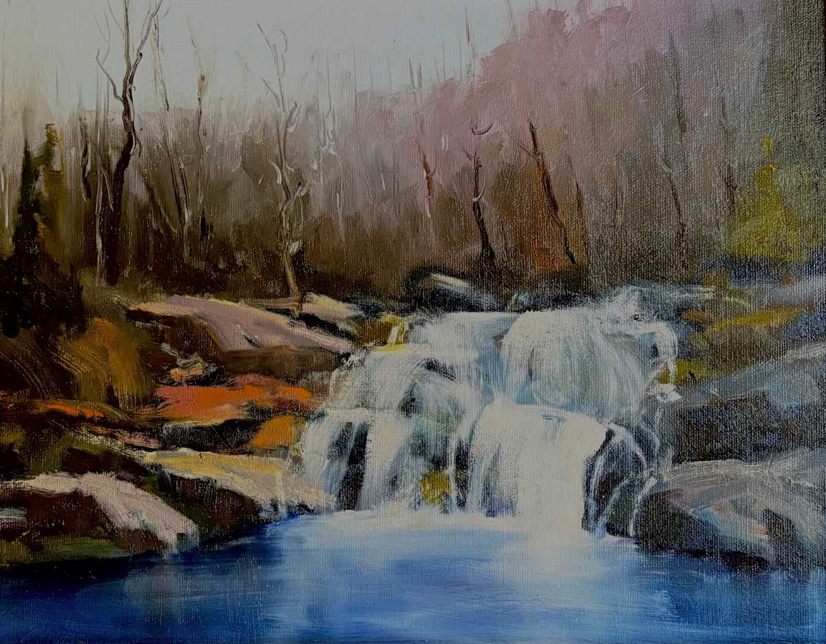 Sheep River Falls by karen pedersen 