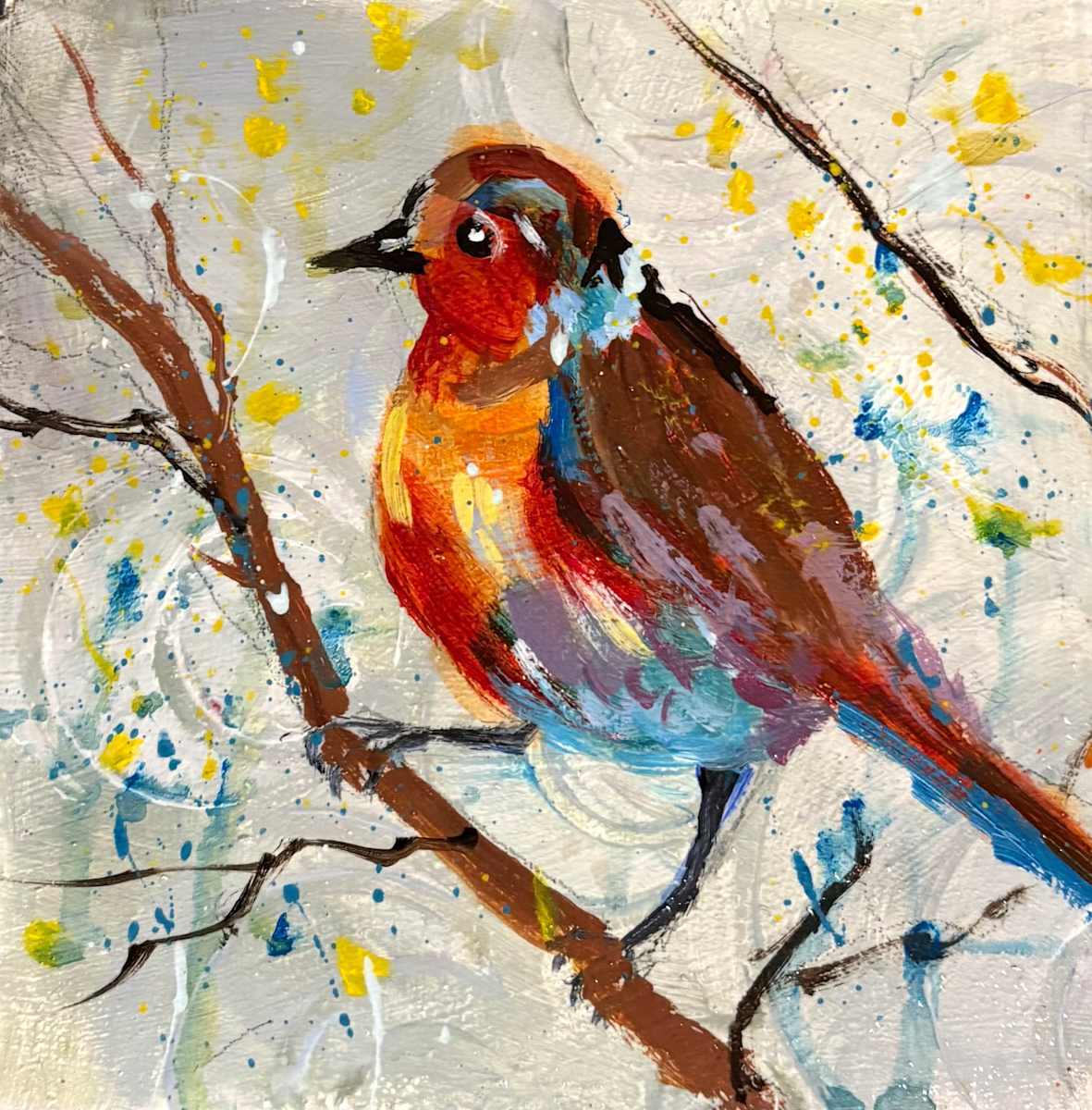 Robin’s Perch by karen pedersen 