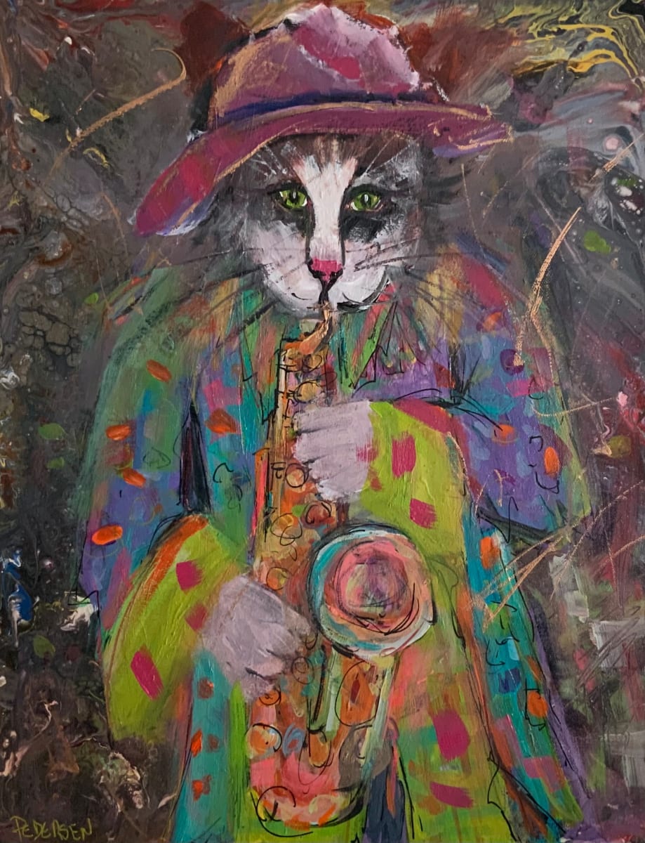 Jazz Cat by karen pedersen 