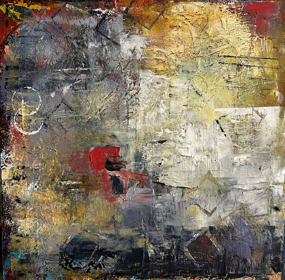 Gold & Red by karen pedersen 