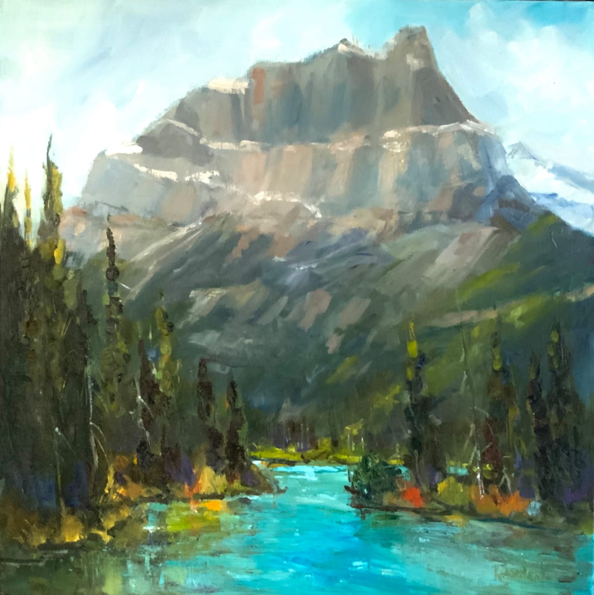 Castle Mountain-Banff by karen pedersen 