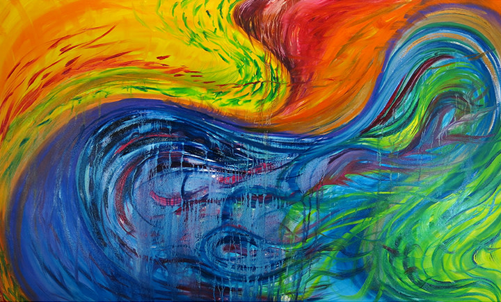 Waves Take Flight by Jennifer Brewer Stone 