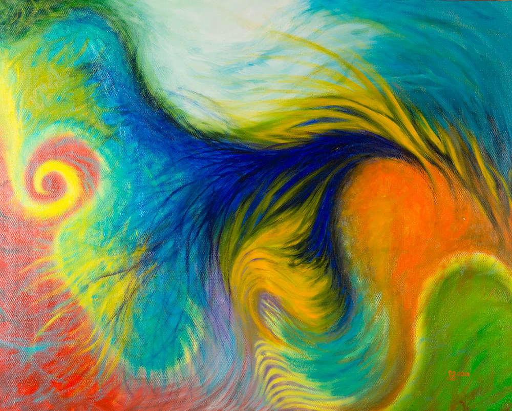 Wind Feathers by Jennifer Brewer Stone 