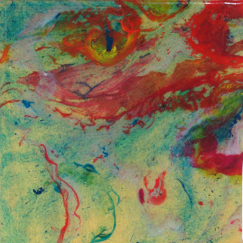 Red Gold Flow by Jennifer Brewer Stone 