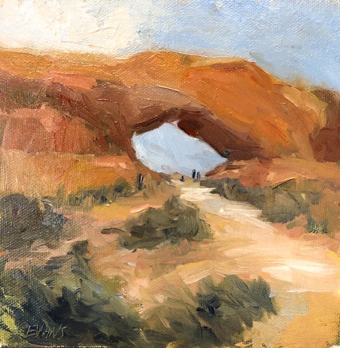 Passing Thru by Amy Evans  Image: Painted from a trip to Arches NP