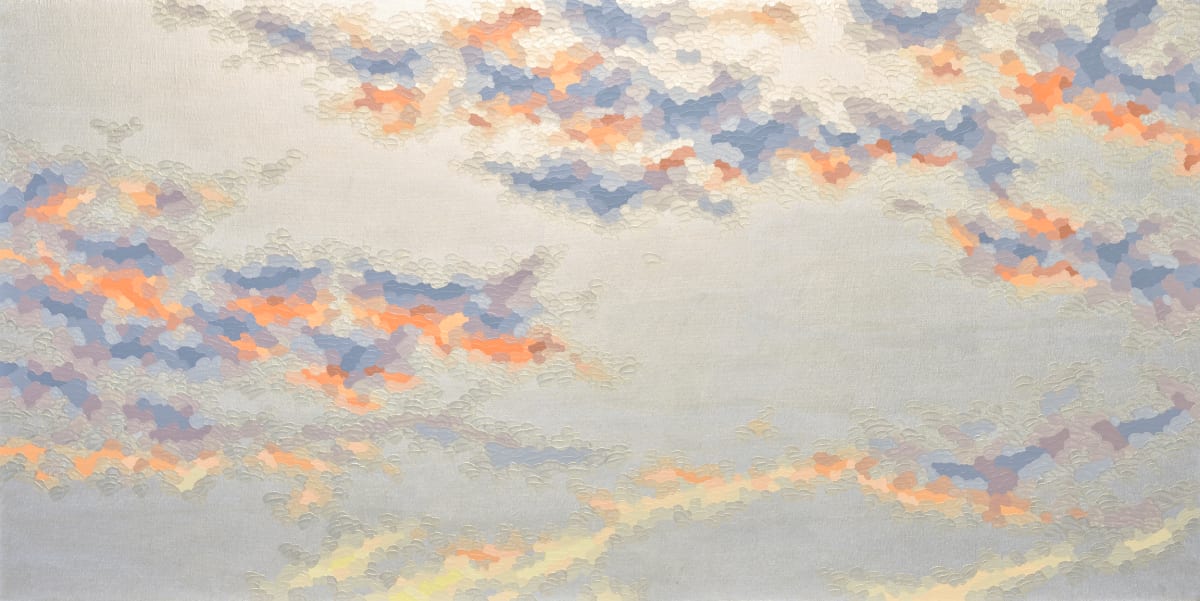 Harlequin Skies (gold) by Elaine Coombs 