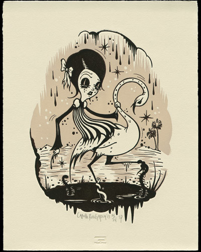 "Doomsday Animals - Swan" by Camille Rose Garcia 
