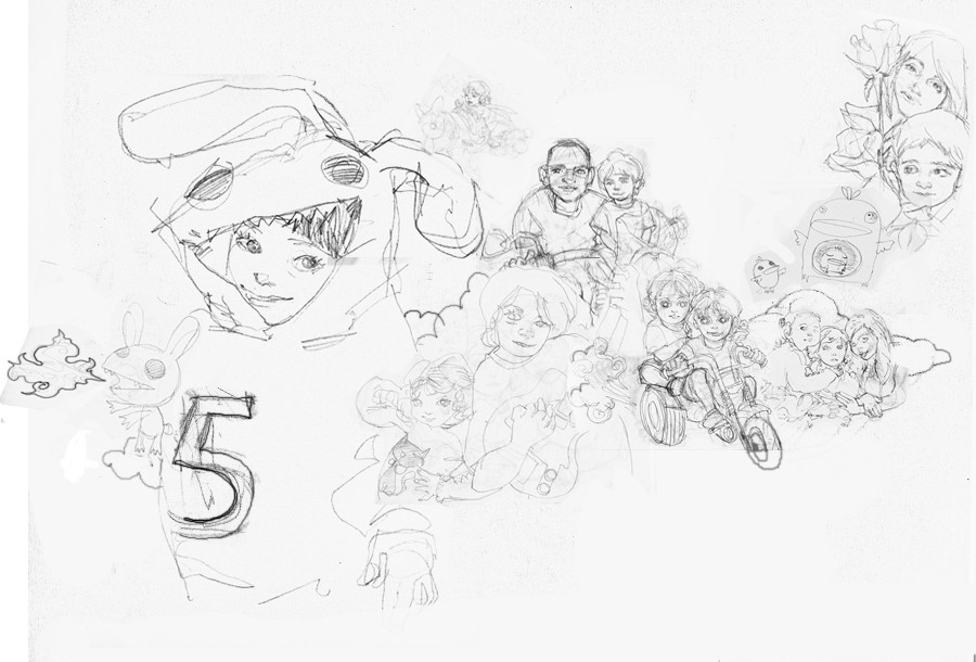 Jadon 5th B-Day study by Mari Inukai 