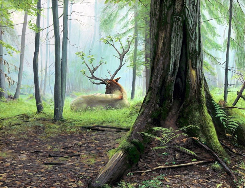 "Dreaming" by Josh Keyes 