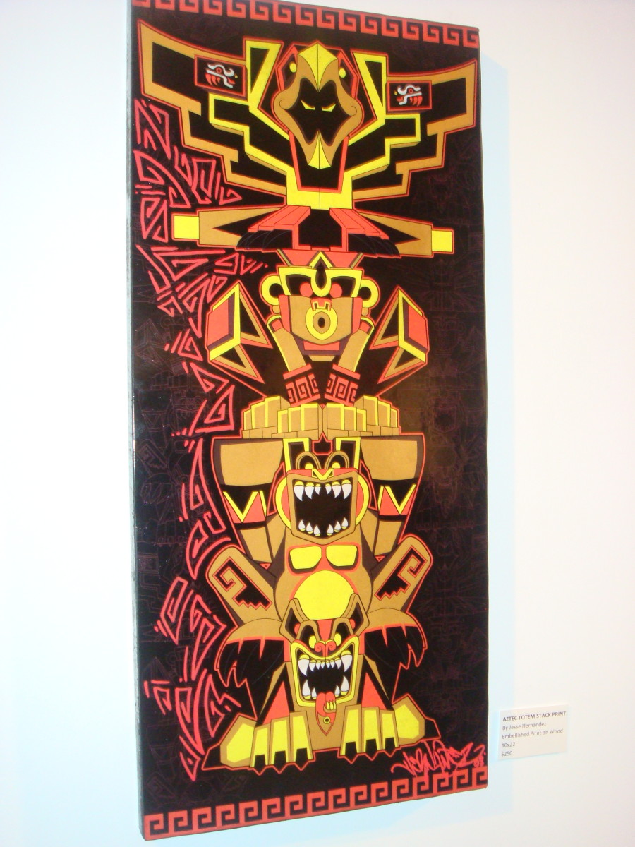 "Aztec Totem" by Jesse Hernandez 