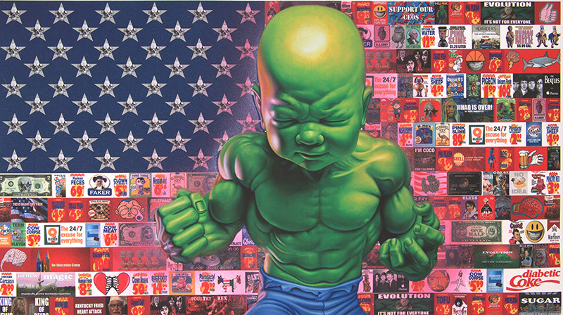 "All American Temper Tot" by Ron  English 