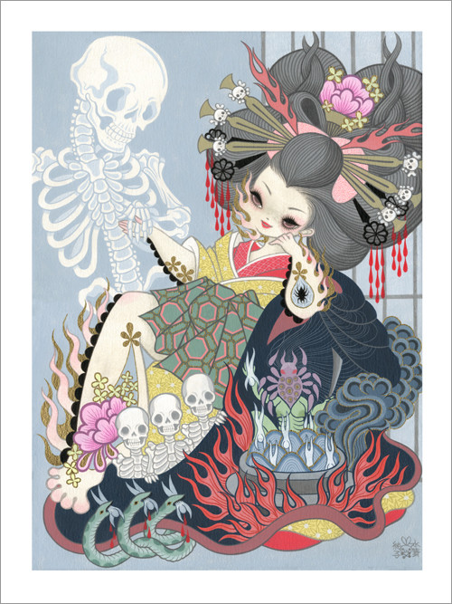 "JIGOKU DAYU" (HELL COURTESAN) by Junko Mizuno, Image 1.