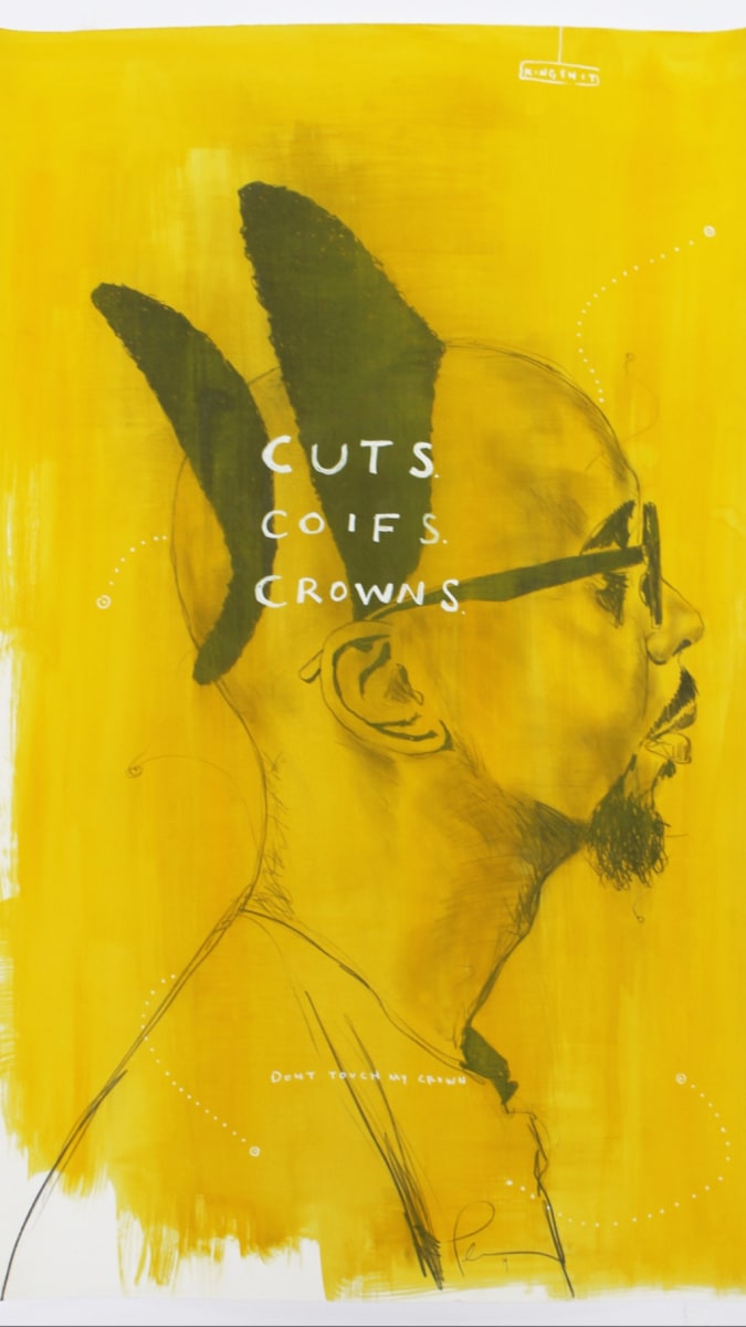 Don't Touch My Crown 05 by Dr. Fahamu Pecou, Image 1.