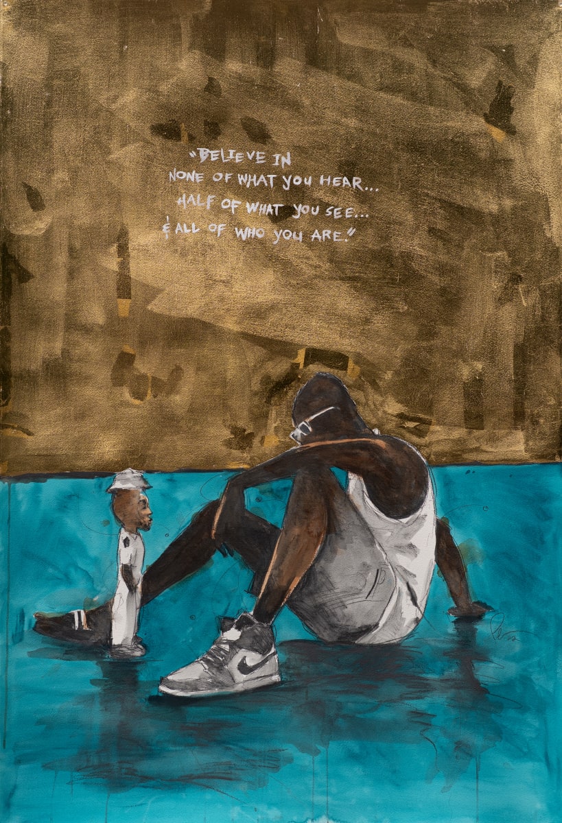 One Thing About Me I'ma Be Alright: BELIEVE by Dr. Fahamu Pecou, Image 7.