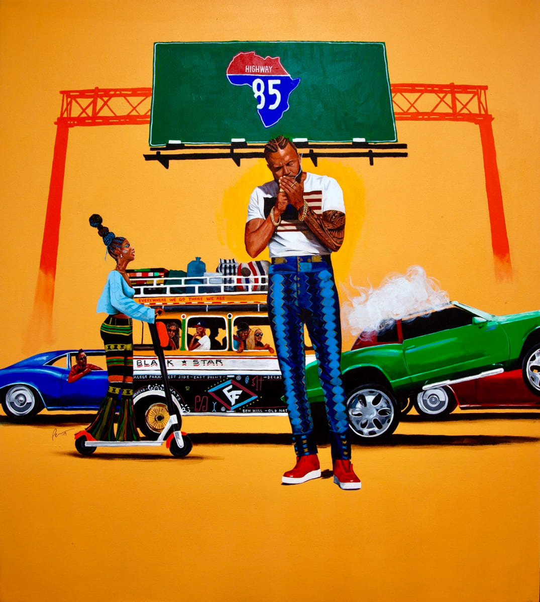 85 to Africa by Dr. Fahamu Pecou, Image 1.