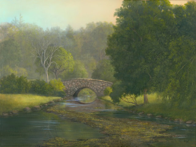 Stone Bridge at Binny Park, Old Greenwich by Tarryl Gabel 
