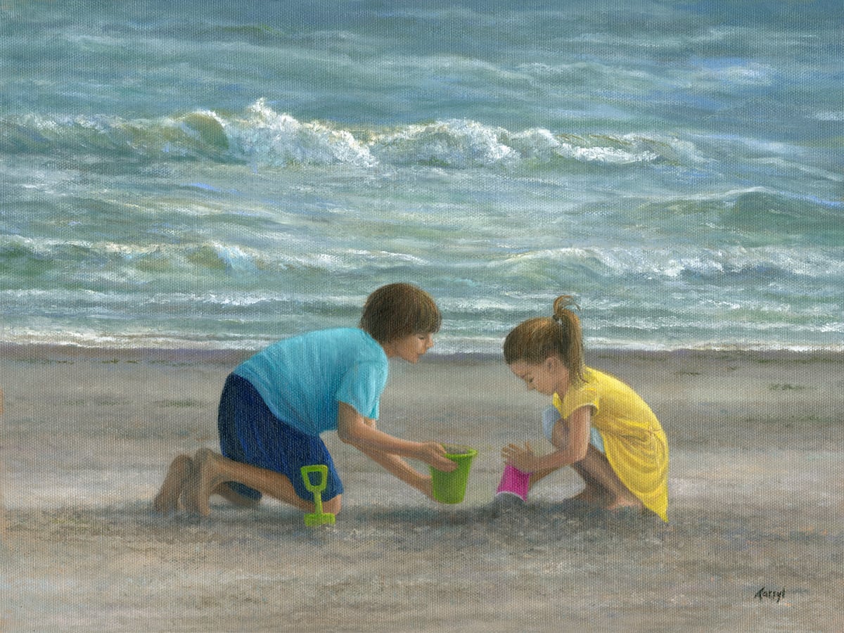 Beach kids by Tarryl Gabel 