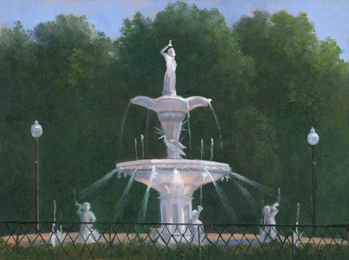Fountain in Forsyth Park by Tarryl Gabel, Image 1.