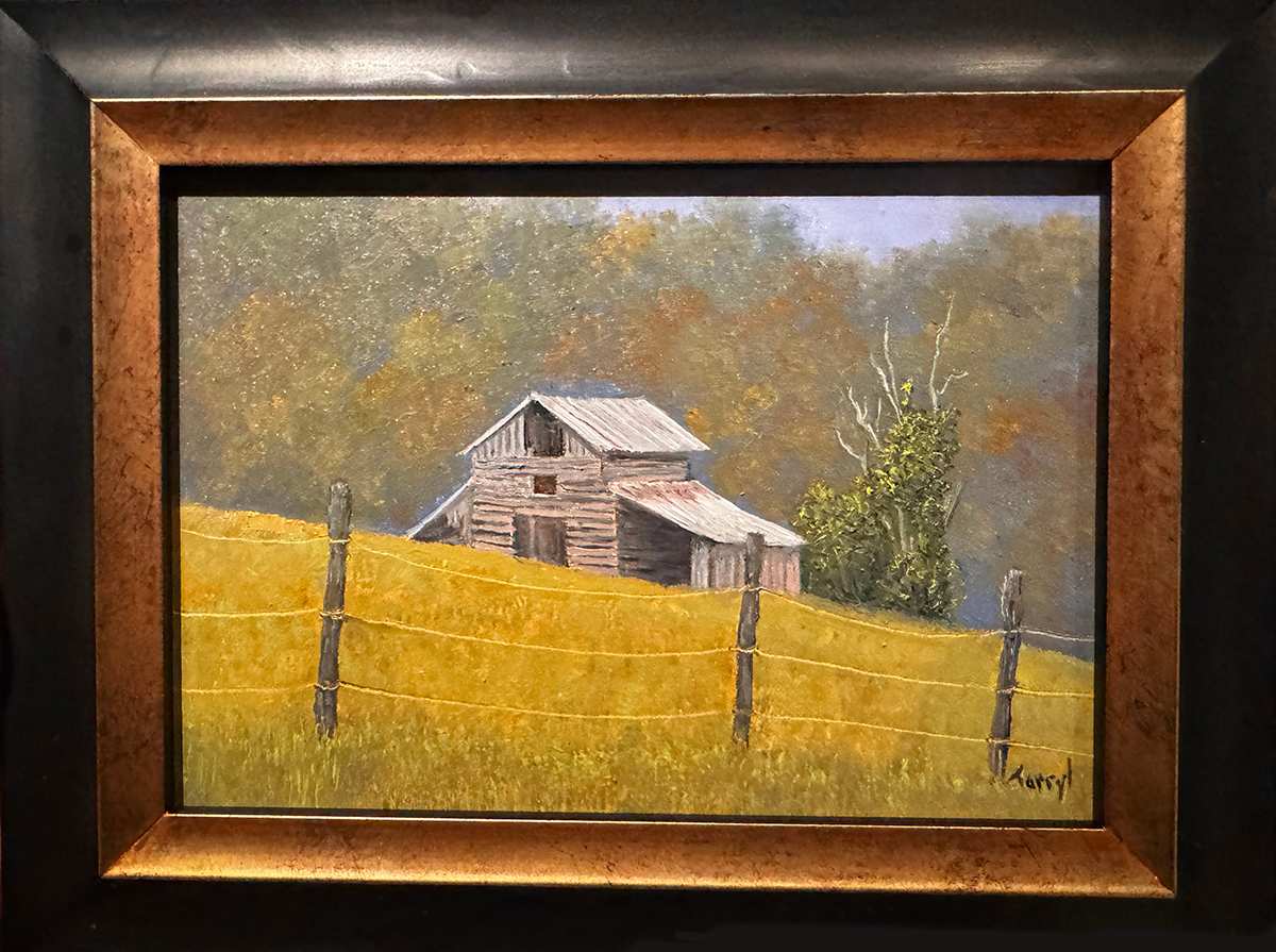 Barn on the sidehill by Tarryl Gabel 
