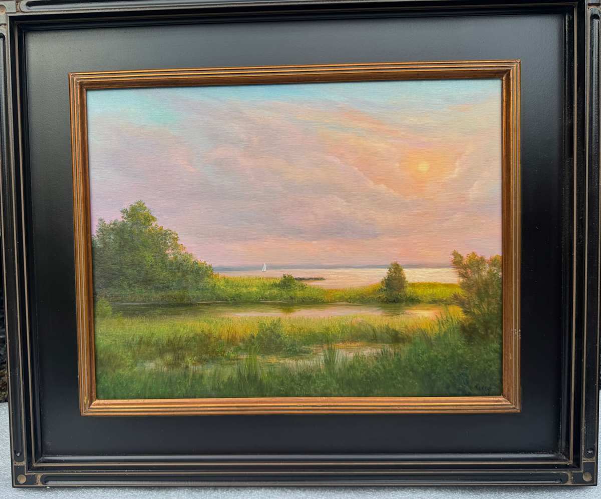 Golden Hour, Sunset over Tidal Marsh by Tarryl Gabel, Image 1.