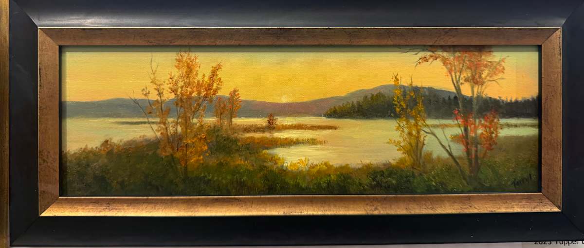 Sunset over “the flow”, Tupper Causeway by Tarryl Gabel 