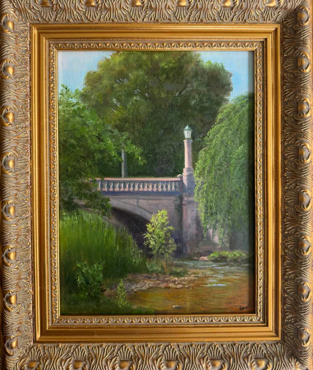 Sunlit Museum Bridge by Tarryl Gabel, Image 1.