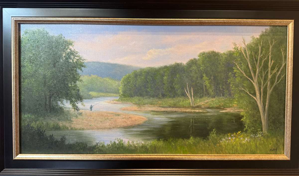 Angler on the Ausable by Tarryl Gabel, Image 1.