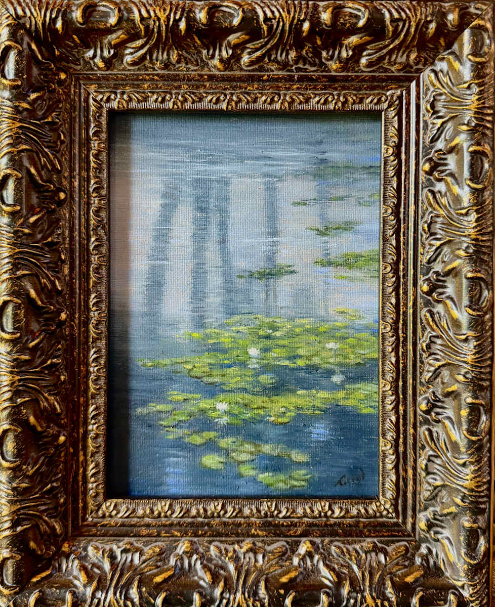 Lilies and reflections by Tarryl Gabel, Image 1.