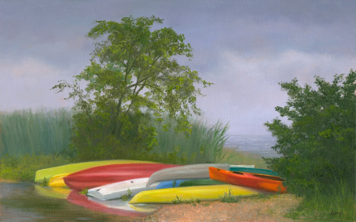 Colorful Kayaks by Tarryl Gabel 