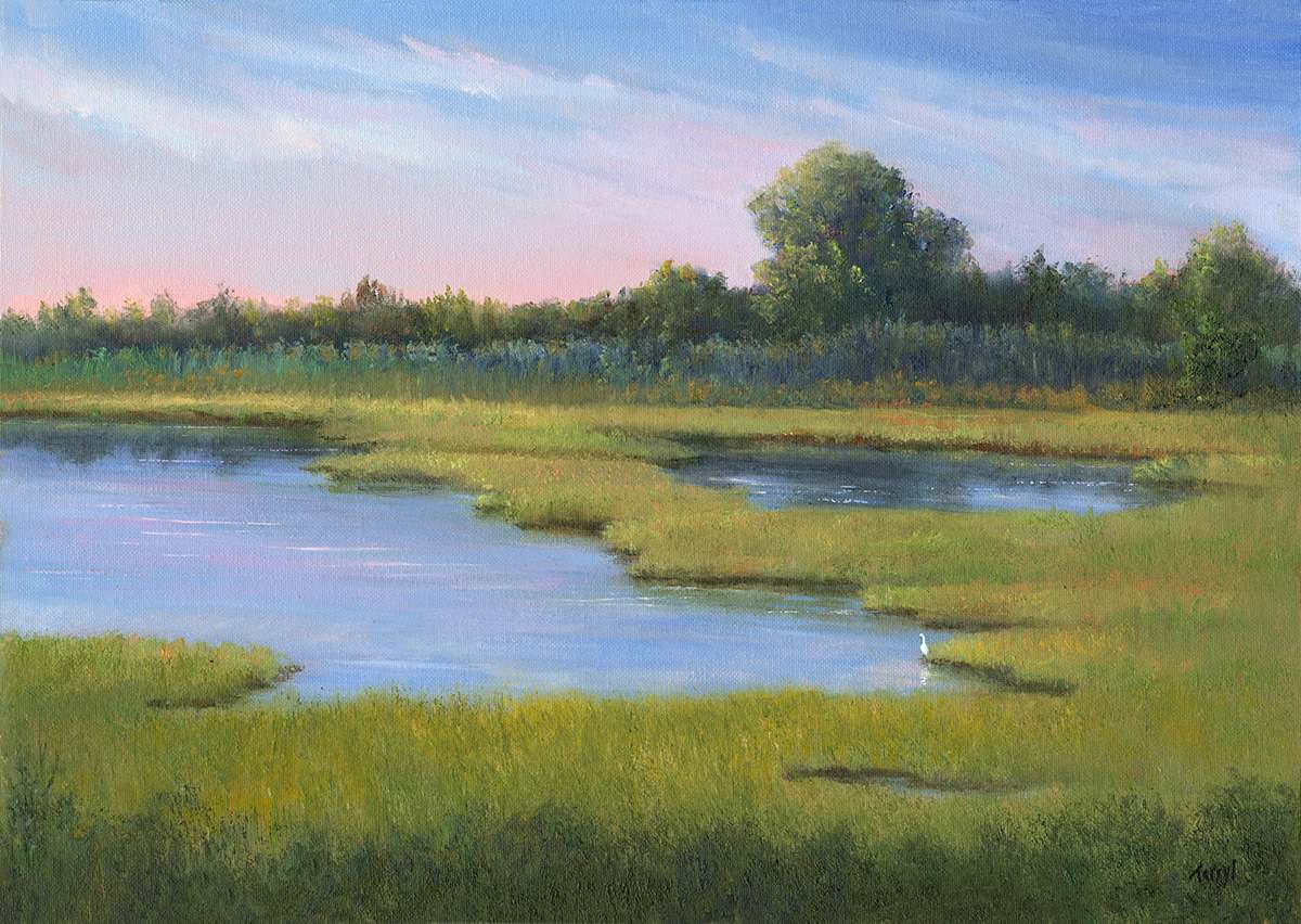 Egret's Gentle Dawn by Tarryl Gabel, Image 1.