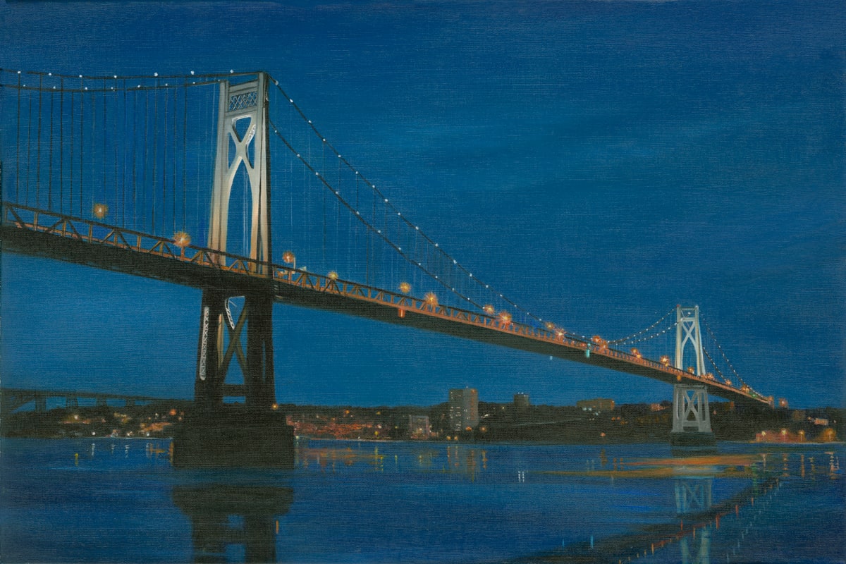 Mid Hudson Bridge nocturne by Tarryl Gabel 