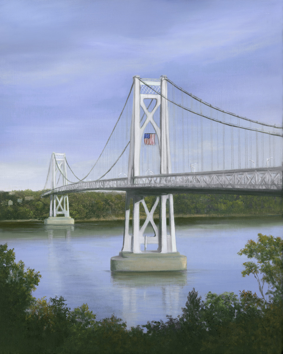 Poughkeepsie Bridge-late summer by Tarryl Gabel 