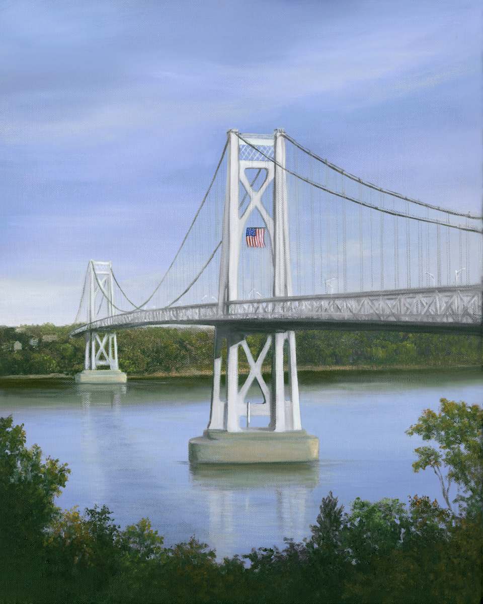Poughkeepsie Bridge-late summer by Tarryl Gabel, Image 1.