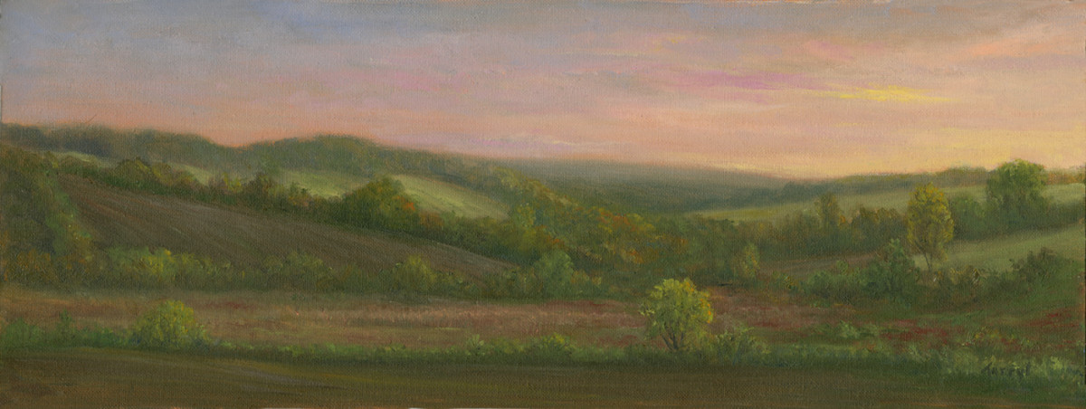 "Patchwork" rolling hills and farmland by Tarryl Gabel 