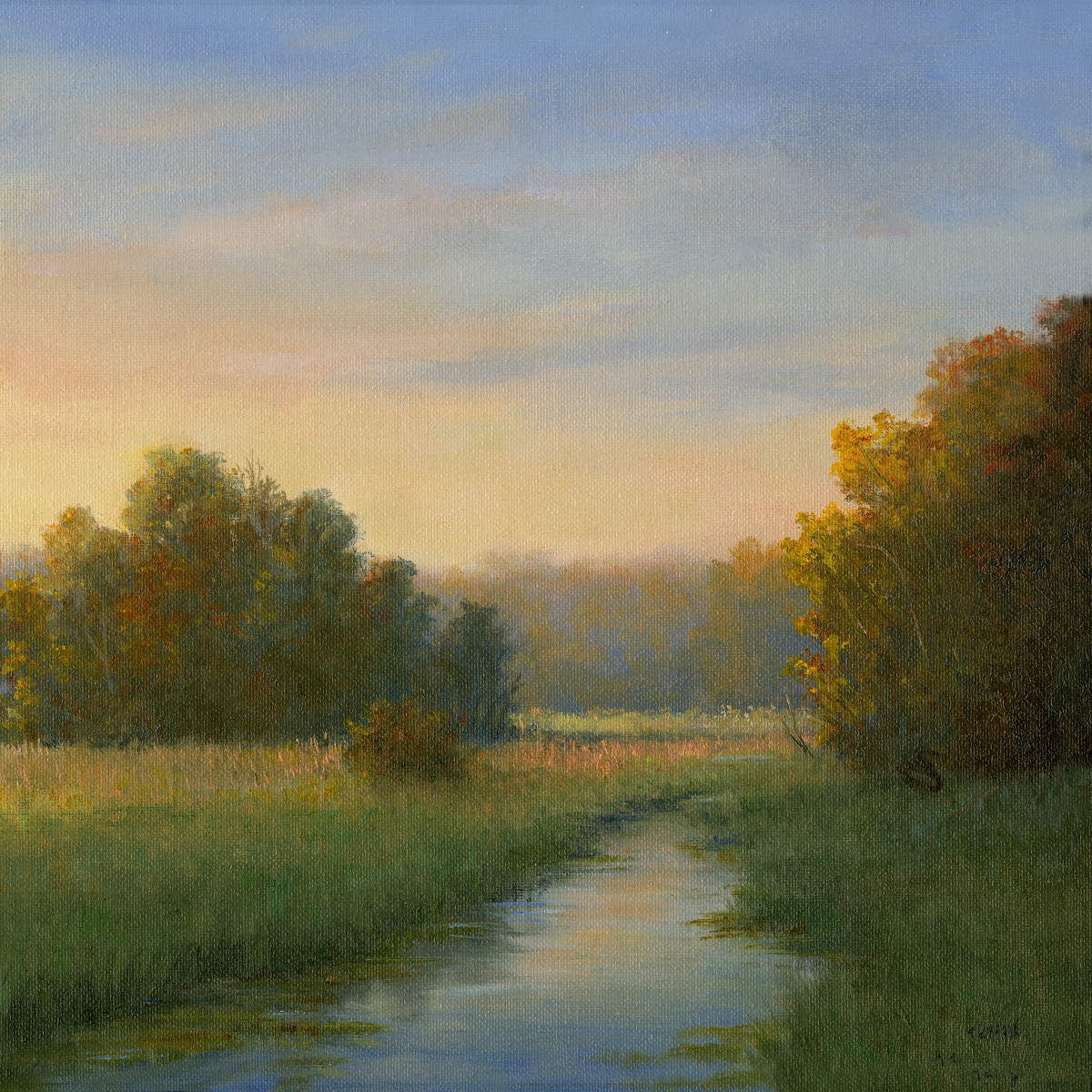 First Light, Autumn in the Marsh by Tarryl Gabel 